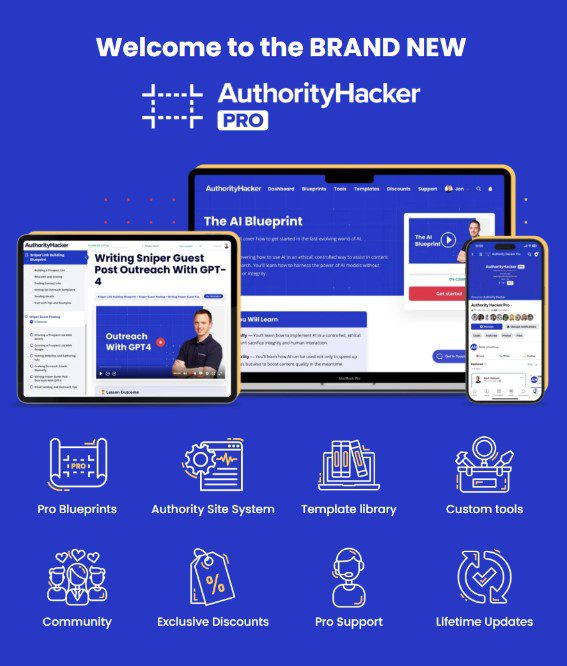 Authority Hacker Pro Platinum Download 2023 (Includes ALL SOP)