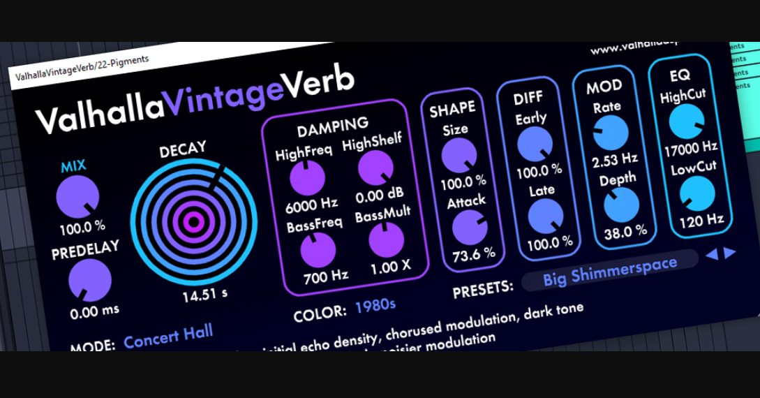 ARTFX ValhallaDSP VintageVerb Presets V1