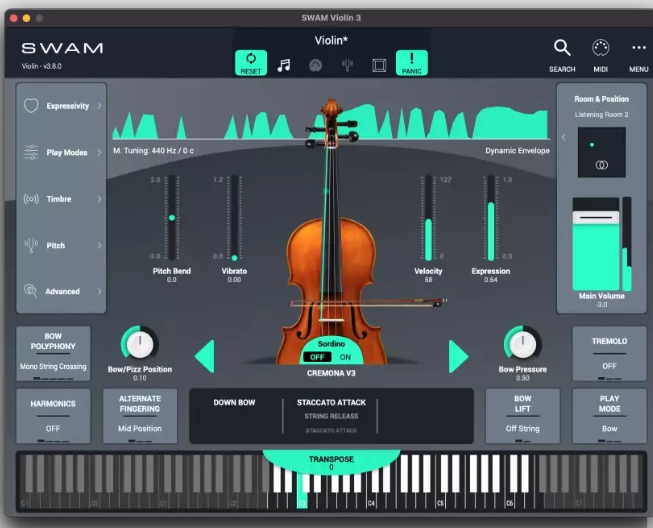 Audio Modeling SWAM Violin 3 v3.8.2