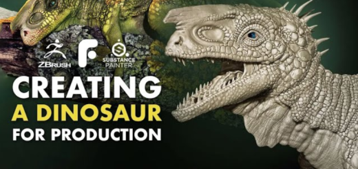 FlippedNormals – Modeling & Texturing a Dinosaur for Production