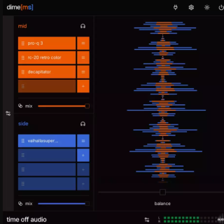 time off audio dime [ms] v1.2.1