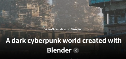 Coloso – A dark cyberpunk world created with Blender