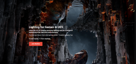 Vertex School – Lighting for Games in UE5 Bootcamp – Maria Yue
