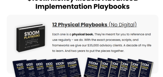 Alex Hormozi $100M® Money Models Book Bundle + All playbooks
