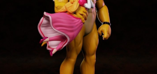 Bowser And Peach From Mario Galaxy Movie – 3D Print Model