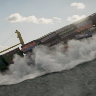 CGCircuit – Houdini FLIP FX: Container Ship vs Monster Wave