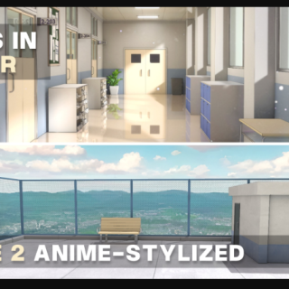 Wingfox – Create Two Anime-Stylized Scenes in Blender