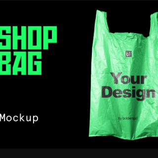 CreativeMarket – Plastic Shopping Bag Mockup – 4027009