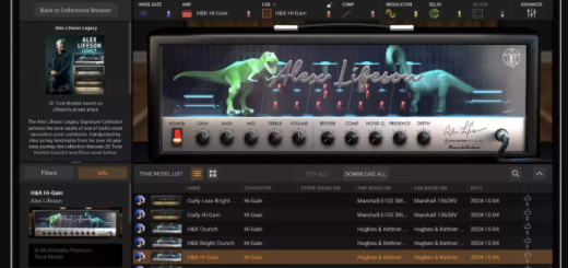 IK Multimedia Alex Lifeson Legacy Signature Collection for TONEX TXP