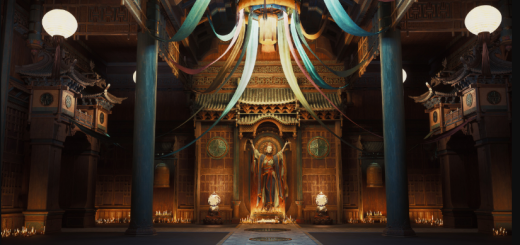The Sacred Threshold – Asian Temple Interior Environment Kit (5.1)