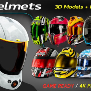 Artstation – 10 Helmets + Full Tutorial / 3D Models