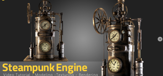 Artstation – Steampunk Engine – Tutorial Full Process-Asset