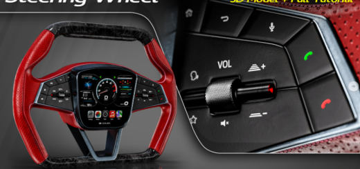 Artstation – Steering Wheel 3D Model